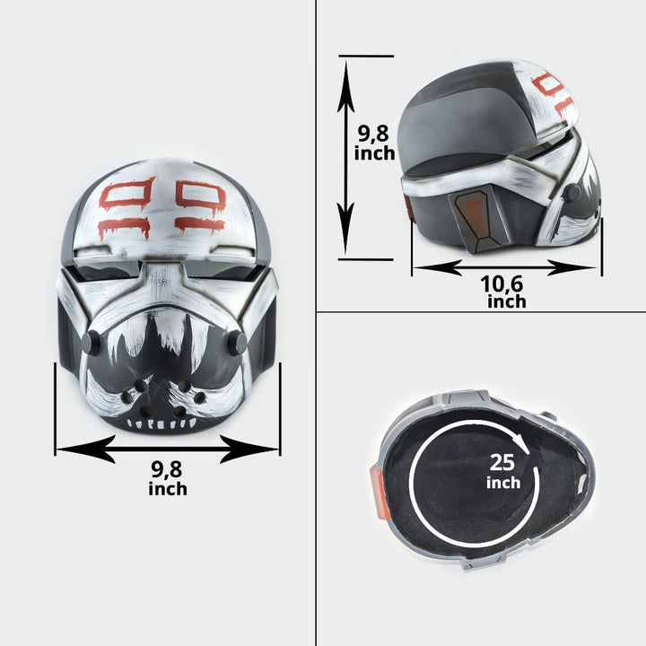 Wrecker Bad Batch Helmet from Star Wars / Cosplay Helmet / The Bad Batch / Star Wars Helmet Cyber Craft