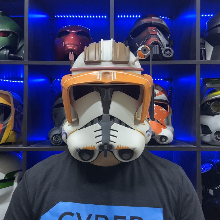 Commander Cody Clone Trooper 2 Weathered Helmet from Star Wars / Cosplay Helmet / Commander Helmet / Star Wars Helmet Cyber Craft