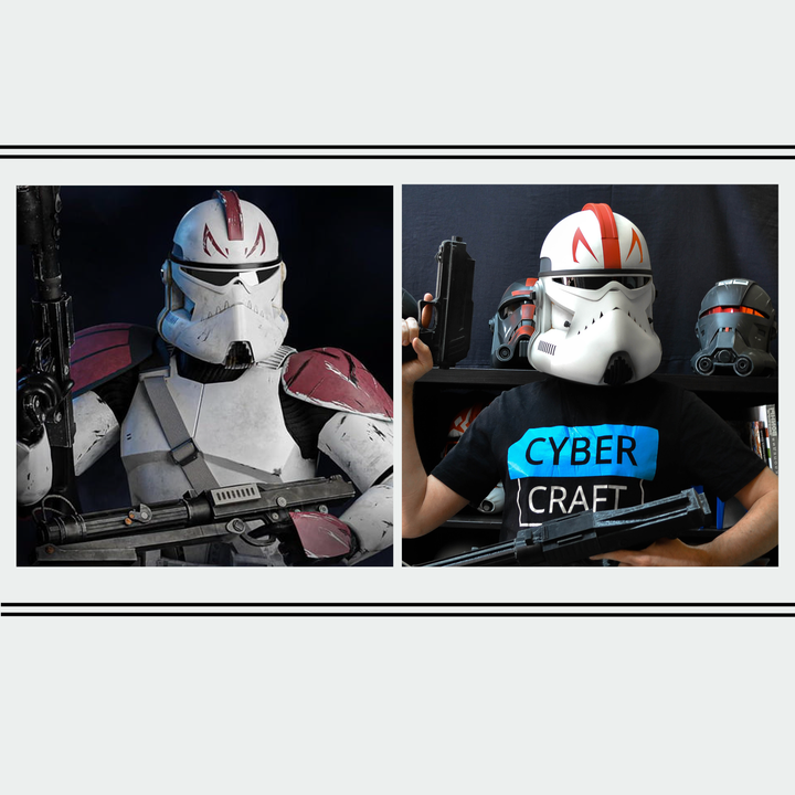 Barc Trooper Captain Fordo Matt & Glossy versions from Star Wars / Cosplay Helmet / Clone Trooper Cosplay / The Clone Wars Helmet Cyber Craft