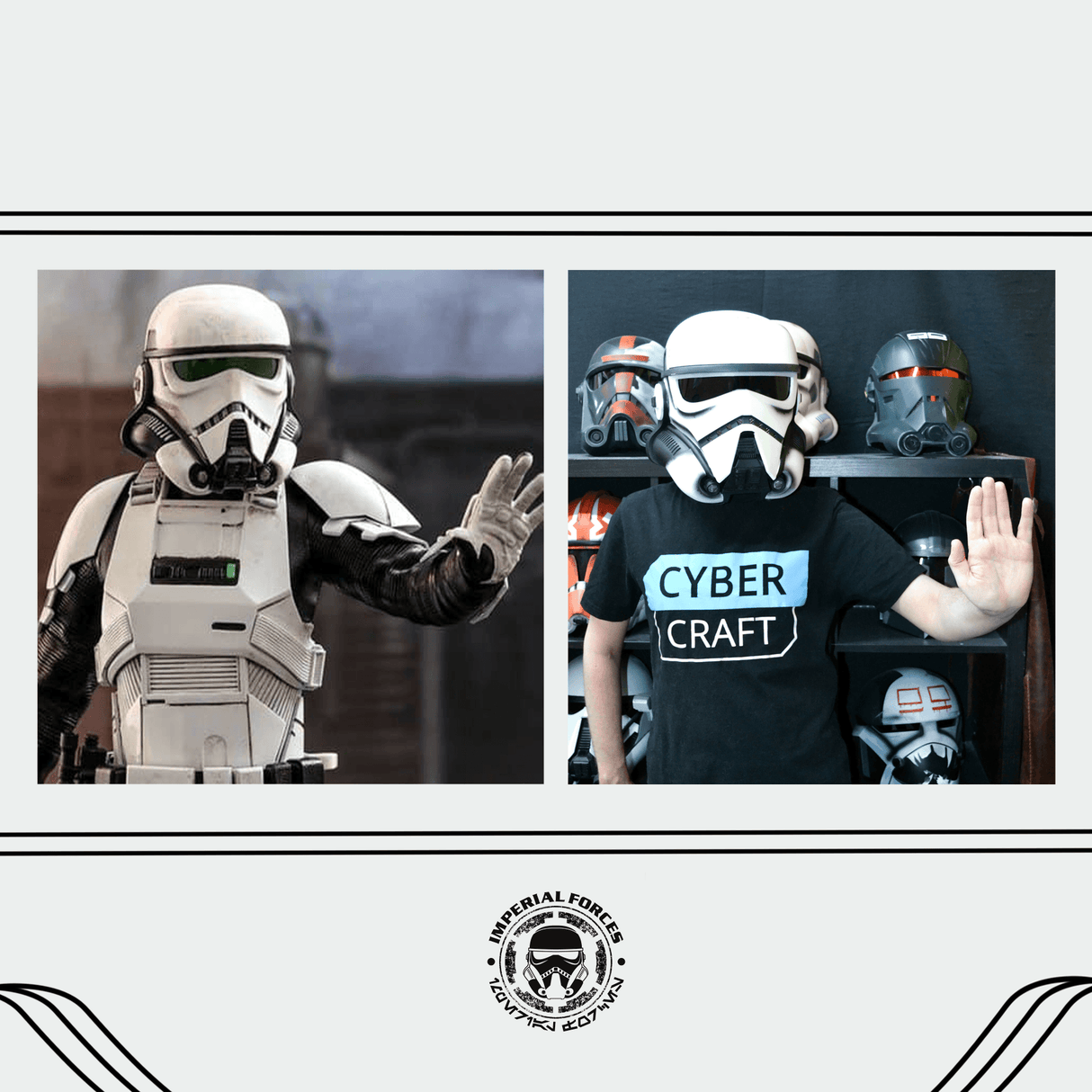 Patrol Trooper Damaged Helmet from Star Wars / Cosplay Helmet / Star Wars Helmet Cyber Craft