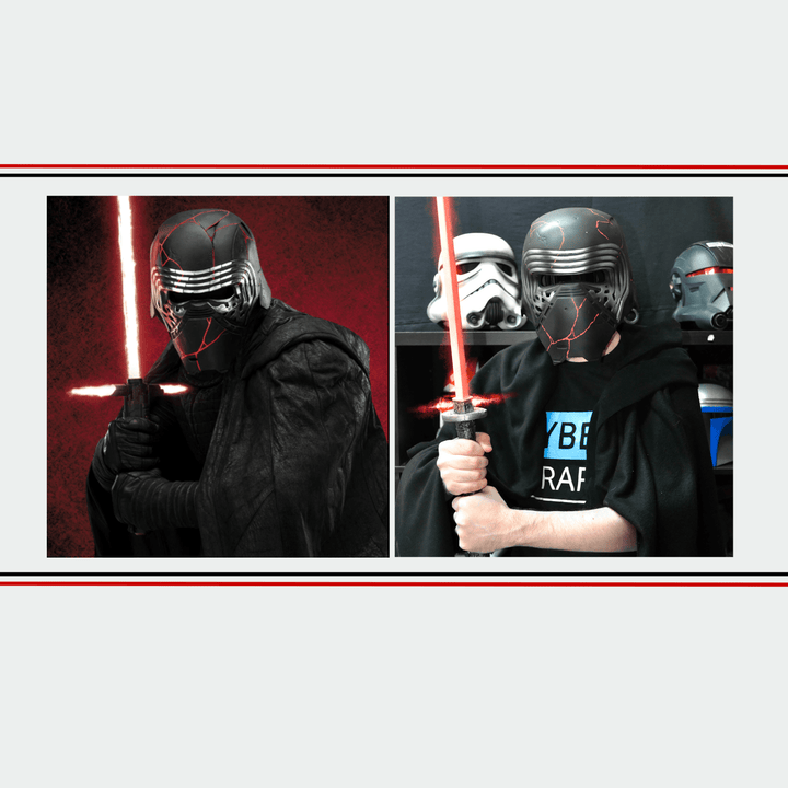 Kylo Ren Reforged Helmet From Star Wars / Cosplay Helmet  / Star Wars Helmet Cyber Craft