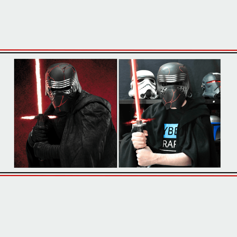 Kylo Ren Reforged Helmet From Star Wars / Cosplay Helmet  / Star Wars Helmet Cyber Craft