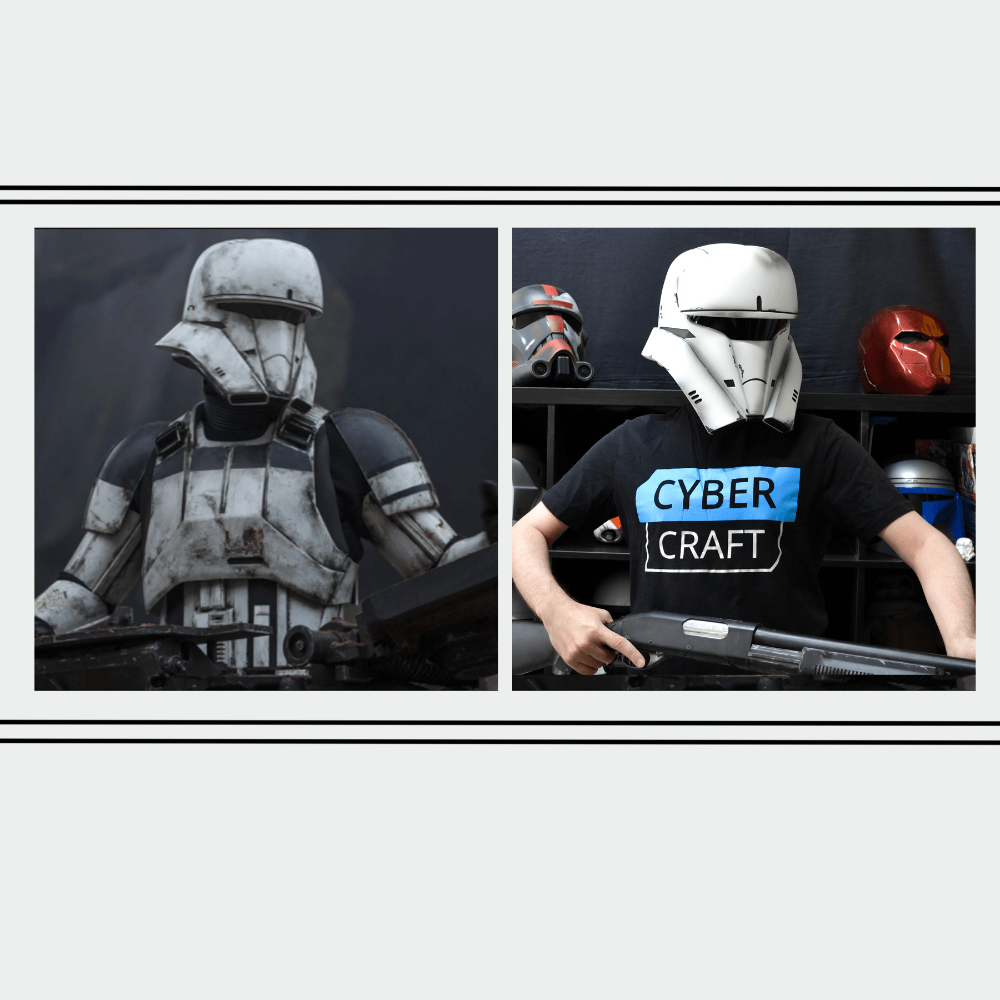 Tank Trooper Helmet from Star Wars / Cosplay Helmet / The Mandalorian / Star Wars Helmet Cyber Craft