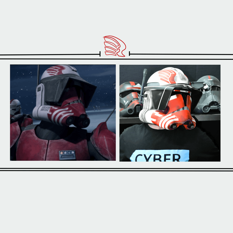 Commander Thorn Clone Trooper Phase 2 Helmet from Star Wars / Cosplay Helmet / Coruscant Guard / Clone Wars / Star Wars Helmet Cyber Craft