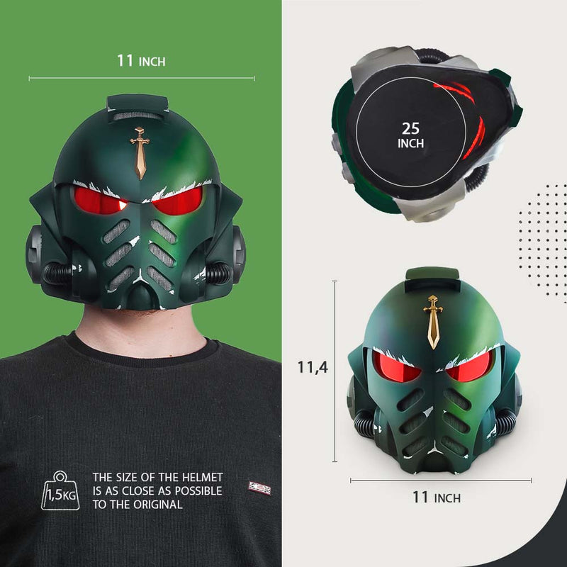 Warhammer 40.000 MK X Helmet / Game Helmet / Cosplay Helmet / Spacemarine Helmet / Warhammer Helmet Cyber Craft