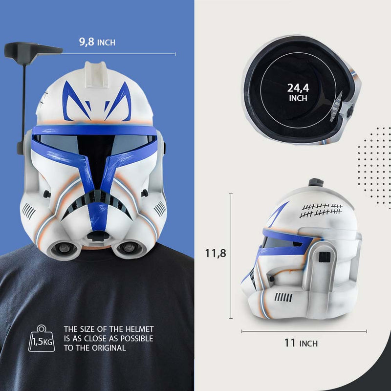 Captain Rex Clone Trooper Phase 2 Helmet from Clone Wars Series from Star Wars / Cosplay Helmet / Commander Helmet / Star Wars Helmet Cyber Craft