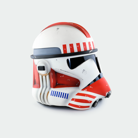 Shock Clone Trooper Phase 2 Weathered Helmet from Star Wars / Cosplay Helmet / Clone Wars Phase 2 Helmet / Star Wars Helmet Cyber Craft