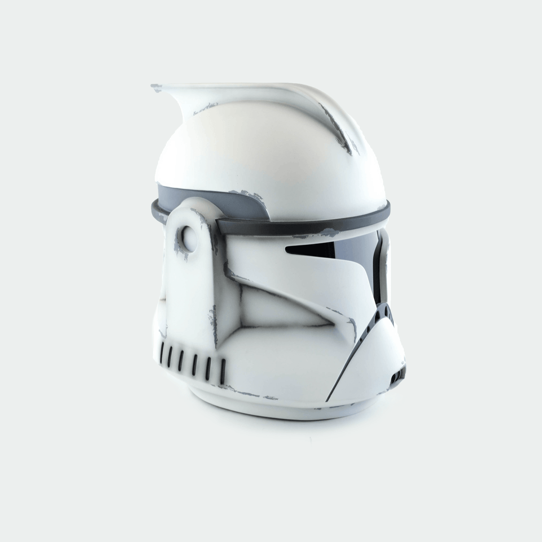 Clone Trooper Phase 1 Shiny and Weathered Helmets from Star Wars / Cosplay Helmet / Clone Wars Phase 1 Helmet / Star Wars Helmet Cyber Craft