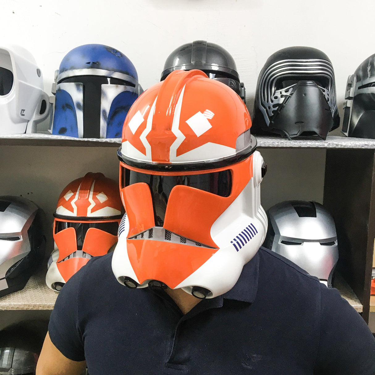 Clean Ahsoka Clone Trooper Phase 2 Helmet 332nd Company from Star Wars / Cosplay Helmet / Clone Wars / Star Wars Helmet Cyber Craft