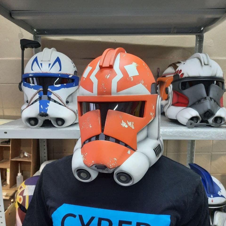 Ahsoka Clone Trooper Phase 2 Helmet from Star Wars Clone Wars Series / Cosplay Helmet / 332nd Company / Clone Wars Phase 2 Helmet / Star Wars Helmet Cyber Craft