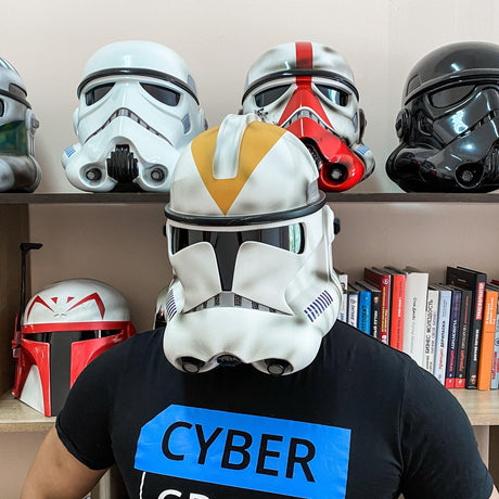 212 Battalion Clone Trooper Phase 2 Helmet from Star Wars / Cosplay Helmet / Clone Wars Phase 2 Helmet / Star Wars Helmet Cyber Craft