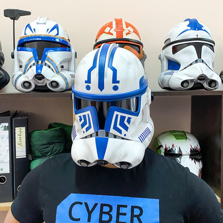 Clone Trooper Phase 2 Hardcase Helmet from Star Wars / Cosplay Helmet / Clone Wars Phase 2 Helmet / Star Wars Helmet Cyber Craft