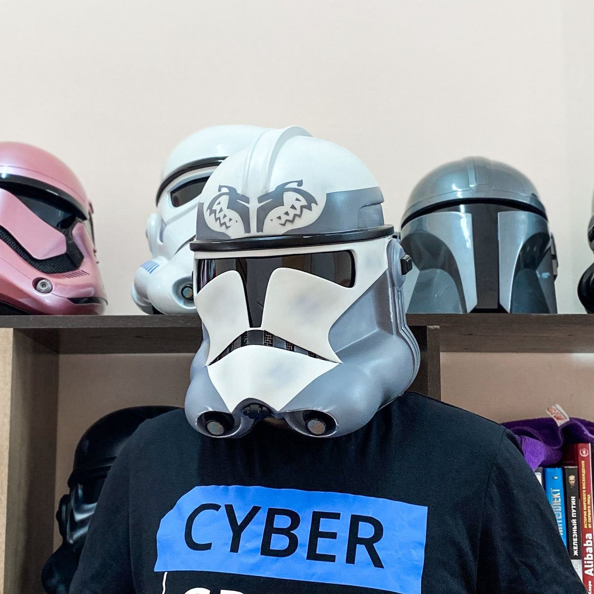 Clone Trooper Phase 2 Wolf Pack Sinker Helmet from Star Wars / Cosplay Helmet / Clone Wars Phase 2 Helmet / Star Wars Helmet Cyber Craft