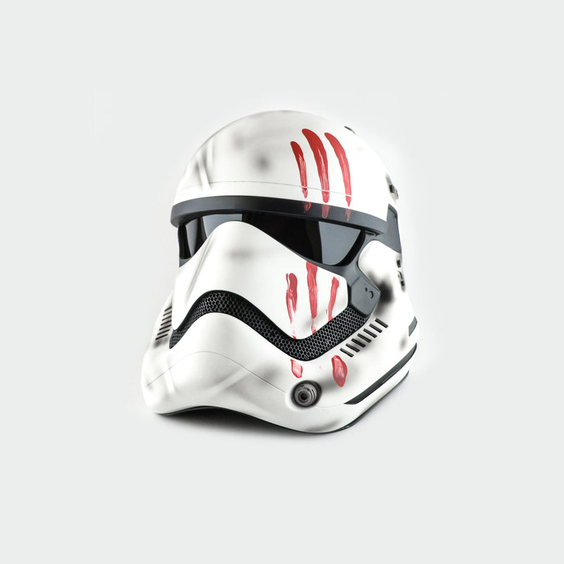 First Order FN-2187 Damaged Stormtrooper Helmet from Star Wars / Cosplay Helmet / First Order Helmet / Star Wars Helmet Cyber Craft