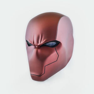Red Hood - Matt Helmet with LED