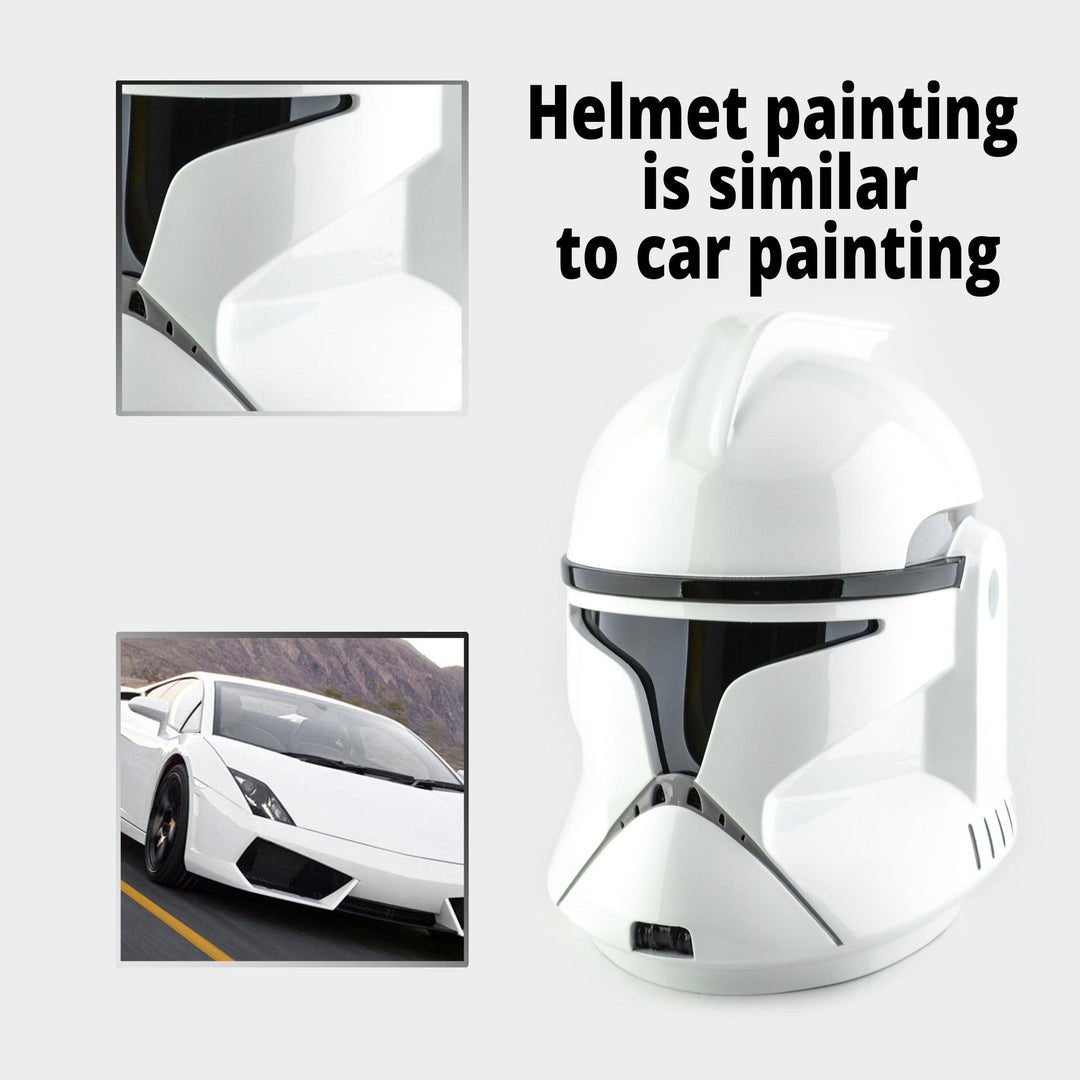 Clone Trooper Phase 1 Shiny and Weathered Helmets from Star Wars / Cosplay Helmet / Clone Wars Phase 1 Helmet / Star Wars Helmet Cyber Craft