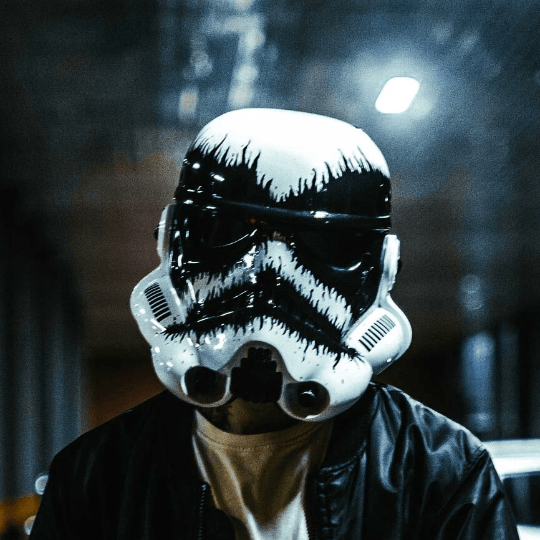 Black Metal Imperial Stormtrooper Helmet from Star Wars / Star Wars Helmet Cyber Craft