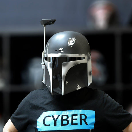 Boba Fett - Black Custom Helmet from Star Wars / Cosplay Helmet / Star Wars Helmet Cyber Craft