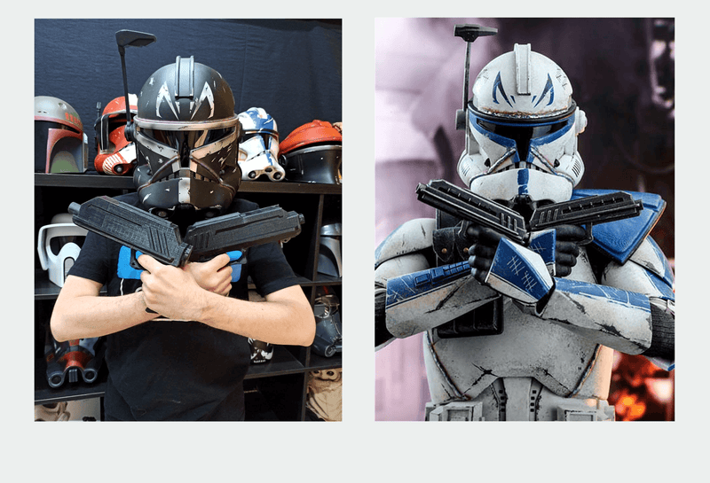 Realistic Captain Rex Clone Trooper Phase 2 Helmet from Star Wars / Cosplay Helmet / Commander Helmet / Star Wars Helmet Cyber Craft