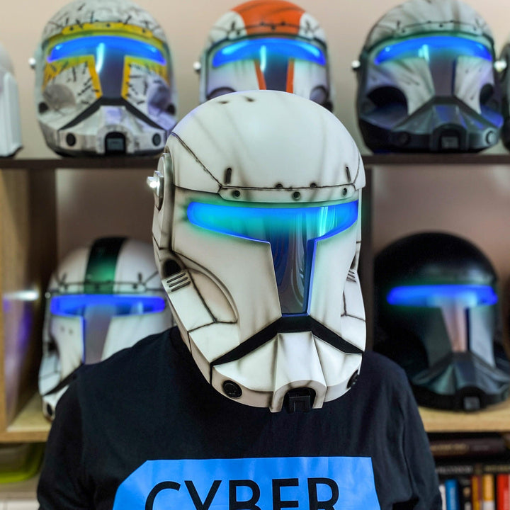 Republic Commando Classic Helmet with LED Visor from Star Wars / Clone Commando / Cosplay Helmet / Star Wars Helmet Cyber Craft