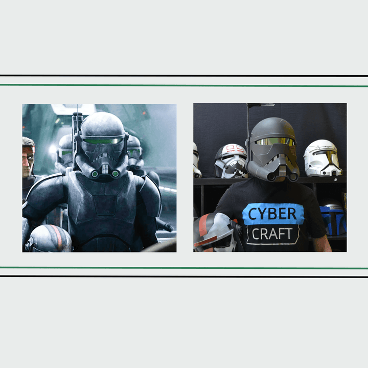 Imperial Crosshair Helmet from Star Wars / Cosplay Helmet / The Bad Batch / Star Wars Helmet Cyber Craft