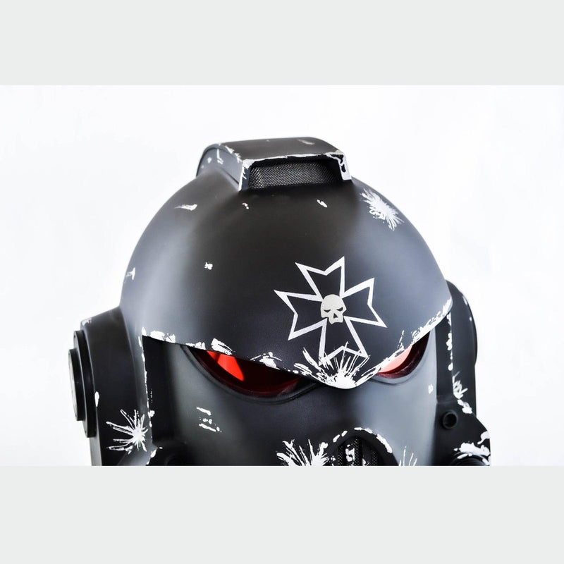 Warhammer MK VII Black Templar Helmet / Сosplay Helmet / Game Helmet / Spacemarine Helmet / Warhammer Helmet Cyber Craft