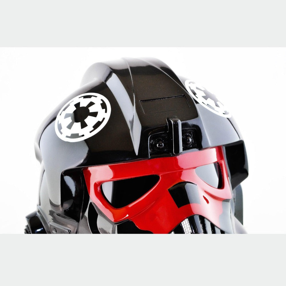 Tie Pilot Red Skull Helmet from Star Wars Series / Cosplay Helmet / Star Wars: Squadrons / Star Wars Helmet Cyber Craft