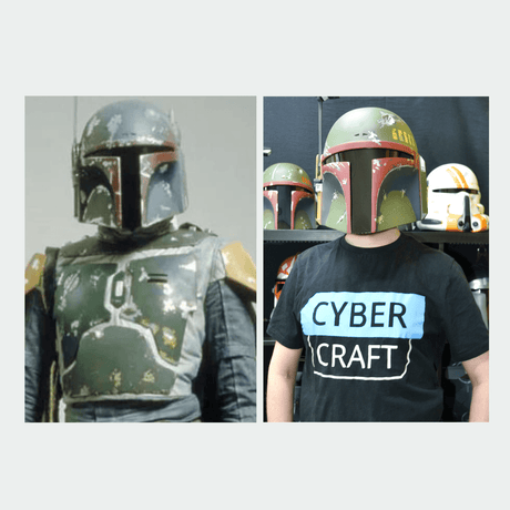 Boba Fett Helmet from Star Wars / Cosplay Helmet / The Book of Boba Fett Helmet / Star Wars Helmet Cyber Craft