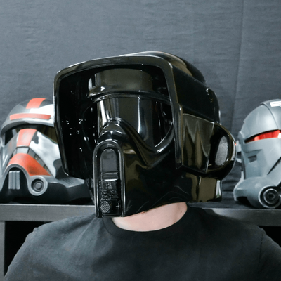Shadow Biker Scout Trooper Helmet from Star Wars / Cosplay Helmet / Star Wars Helmet Cyber Craft
