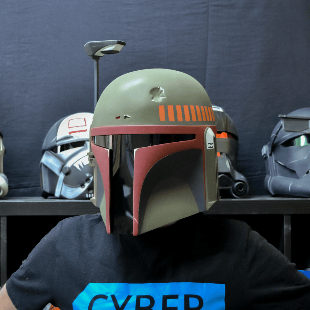 Boba Fett Fresh Helmet from Star Wars / Star Wars Helmet / Cosplay Helmet / The Book of Boba Fett Helmet Cyber Craft