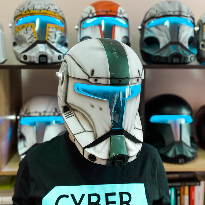 Republic Commando Fixer RC-1140 Helmet with LED Visor from Star Wars / Cosplay Helmet / Clone Commando / Delta Squad Helmet / Star Wars Helmet Cyber Craft