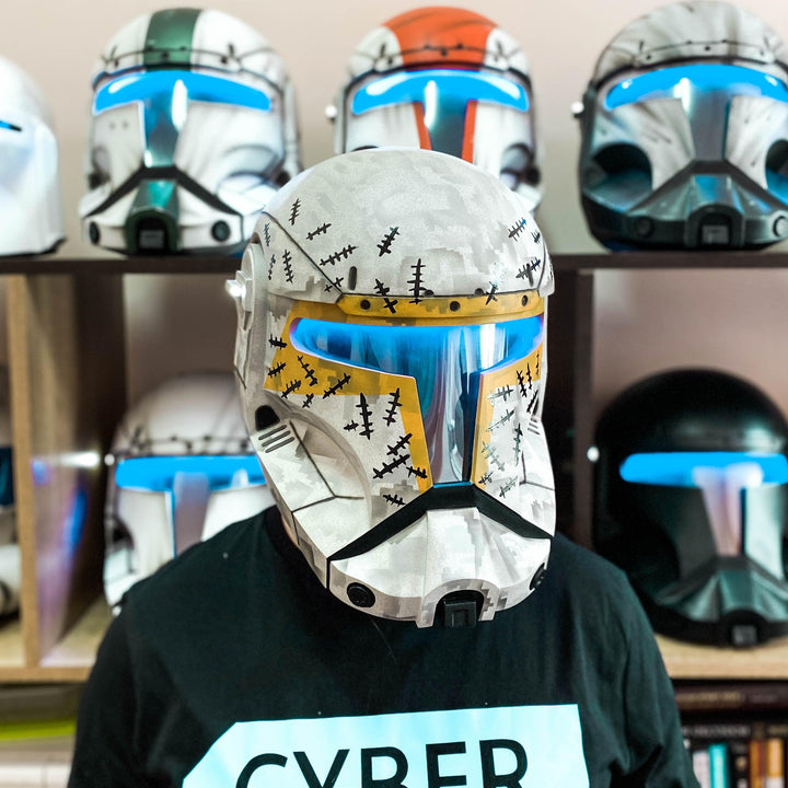 Republic Commando Gregor CC-5576-39 Helmet with LED Visor from Star Wars / Cosplay Helmet / Clone Commando / Delta Squad Helmet / Star Wars Helmet Cyber Craft