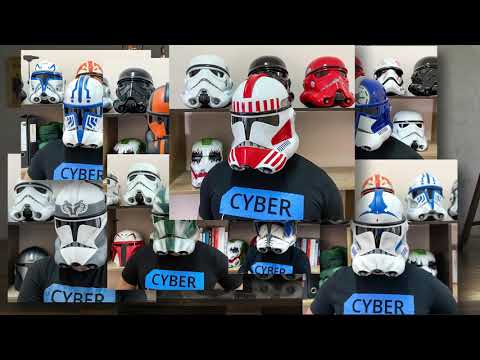 Clone Trooper Phase 2 Wolf Pack Sinker Helmet from Star Wars / Cosplay Helmet / Clone Wars Phase 2 Helmet / Star Wars Helmet Cyber Craft