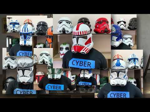 Clone Trooper Phase 2 Clean Helmet from Star Wars / Cosplay Helmet / Clone Wars / Star Wars Helmet Cyber Craft