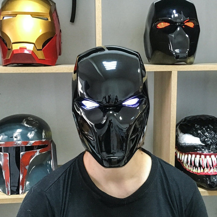 Black Red Hood Helmet from DC Comics / DC Universe / Cosplay Helmet / Jason Todd Helmet / DC Comics Helmet Cyber Craft