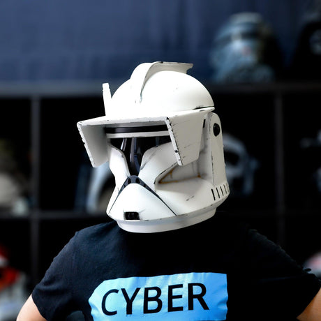 Clone 1 with Peak - Obi-Wan Helmet from Star Wars / Cosplay Helmet / Clone Wars / Star Wars Helmet Cyber Craft