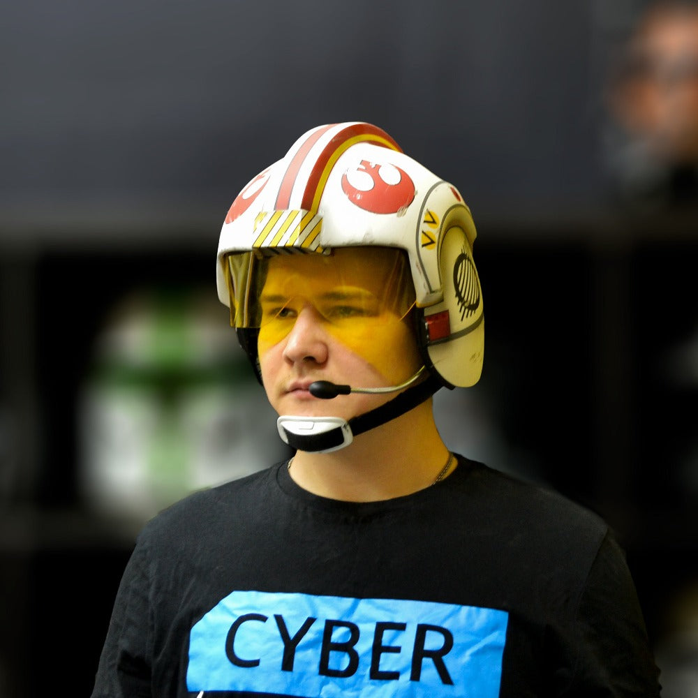 X-Wing Pilot Helmet from Star Wars / Cosplay Helmet / Star Wars Helmet / Rebel Alliance Helmet Cyber Craft